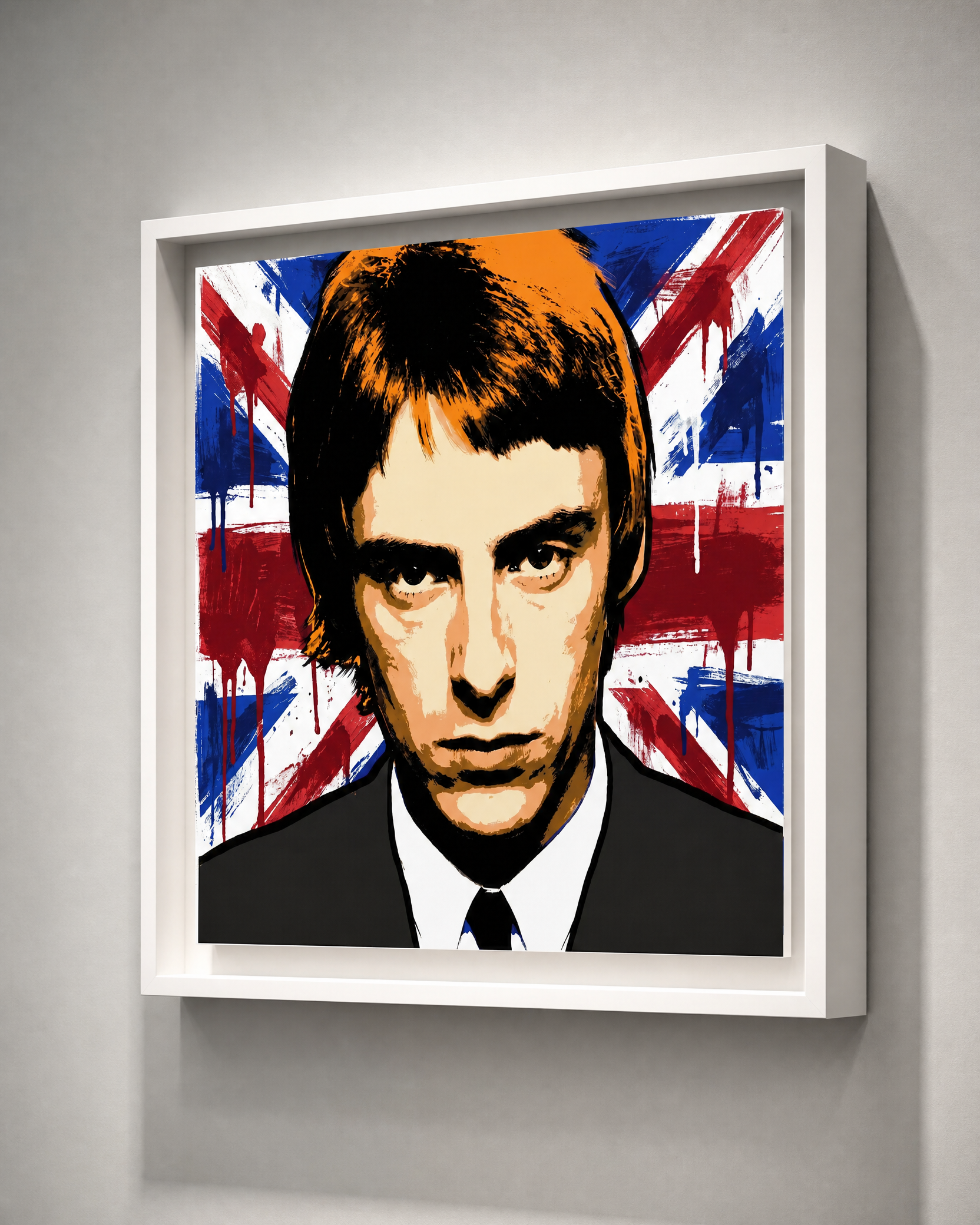 PAUL WELLER (UNION FLAG): Fine Art Quality Pop Art Square Print. Limited Edition Series of 60 (
