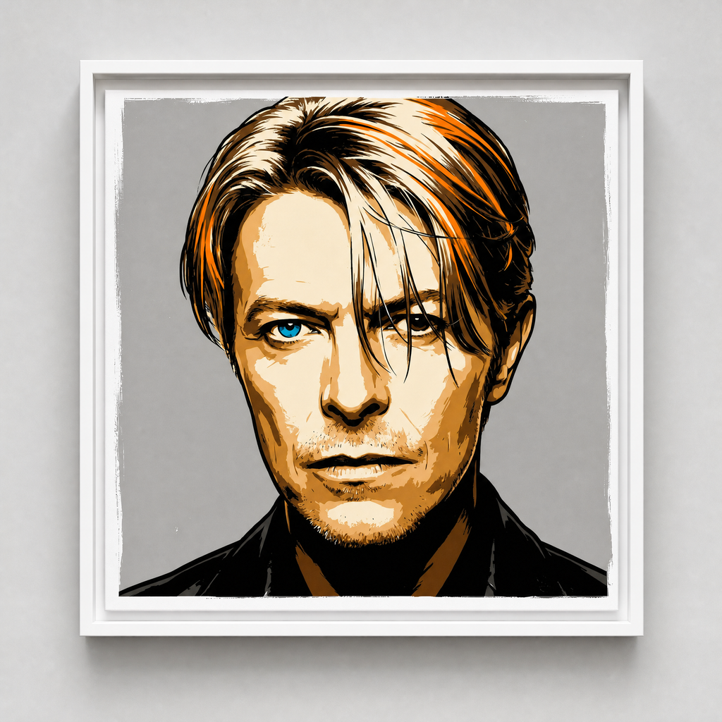 DAVID BOWIE: Fine Art Quality Pop Art Square Print. Limited Edition Series of 60