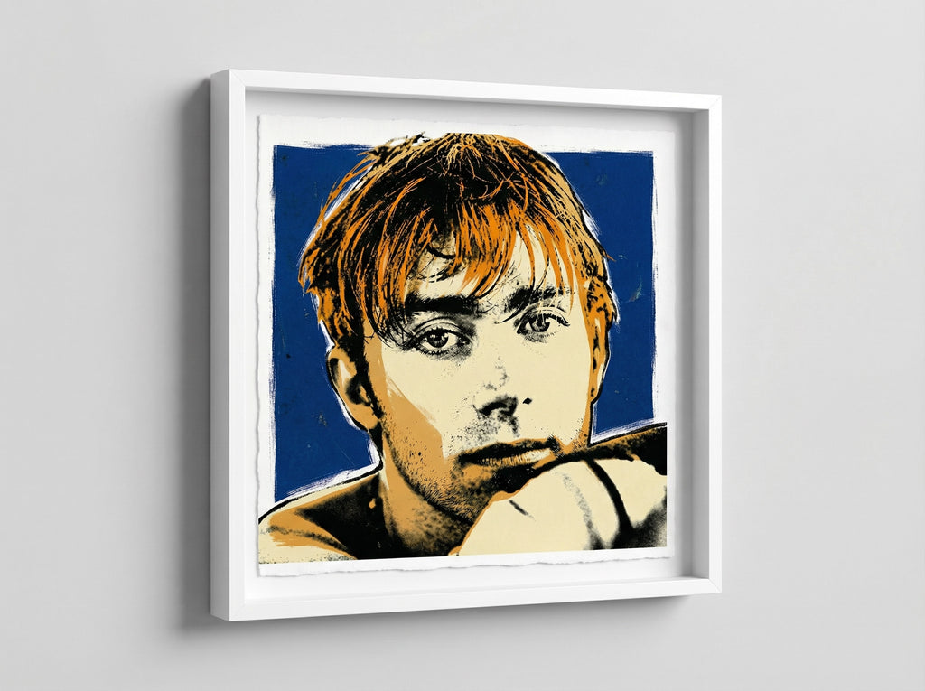 mod art, pop art, music art, DAMON ALBARN 1995 (BLUR): Fine Art Quality Pop Art Square Print. Limited Edition Series of 60 - POP GO THE ICONS