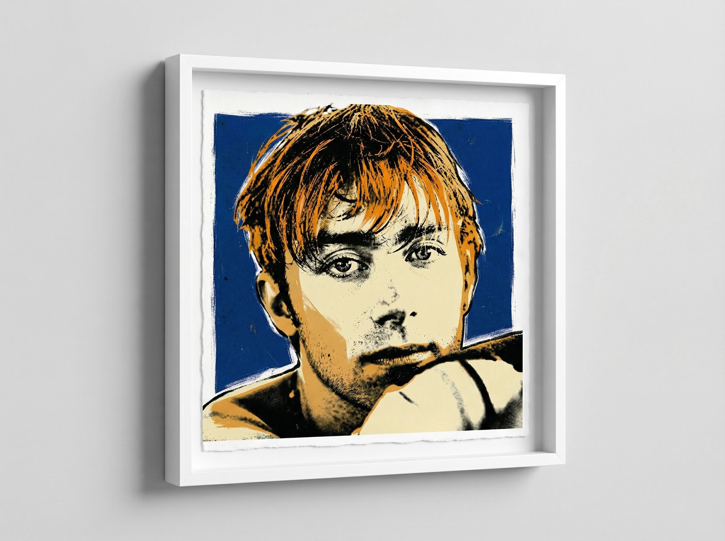 mod art, pop art, music art, DAMON ALBARN 1995 (BLUR): Fine Art Quality Pop Art Square Print. Limited Edition Series of 60 - POP GO THE ICONS