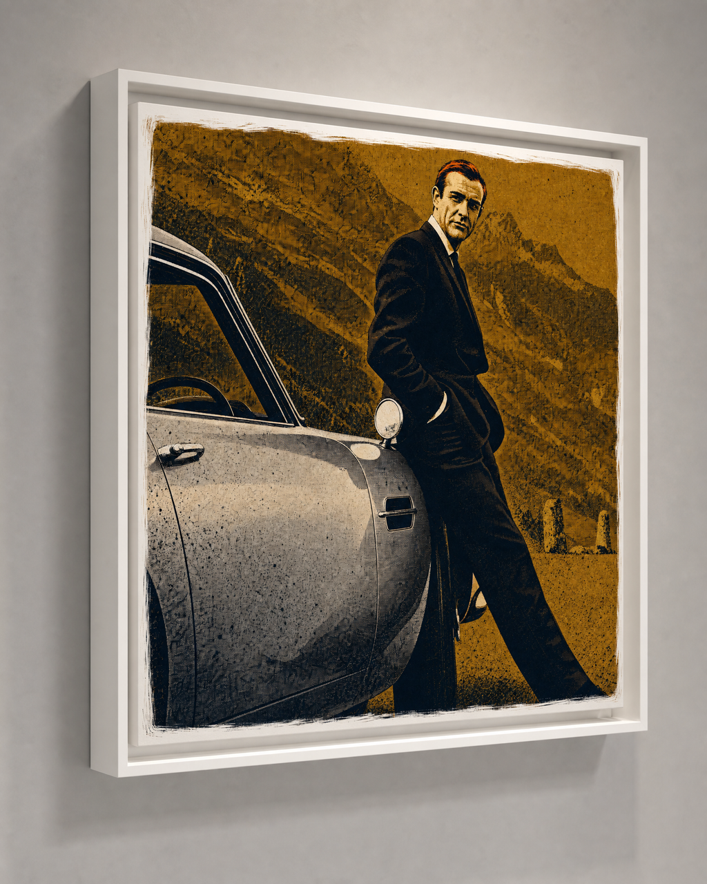 SEAN CONNERY (JAMES BOND 007): Fine Art Quality Pop Art Square Print. Limited Edition Series of 60