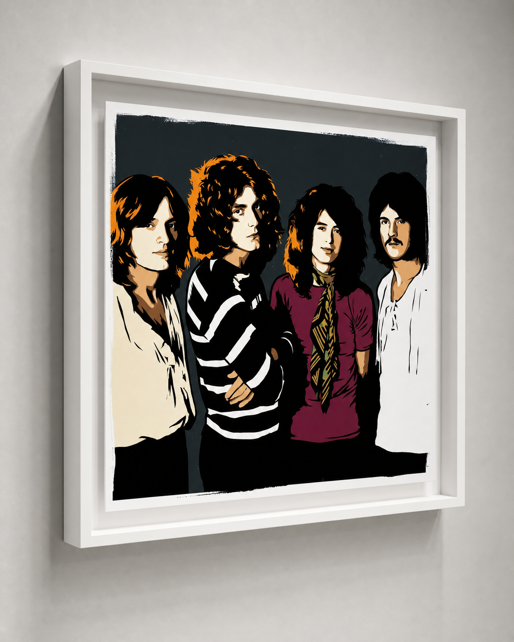 LED ZEPPELIN: Fine Art Quality Pop Art Square Print. Limited Edition Series of 60