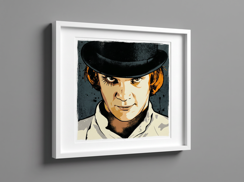 A CLOCKWORK ORANGE: Fine Art Quality Pop Art Square Print. Limited Edition Series of 60 (Copy)