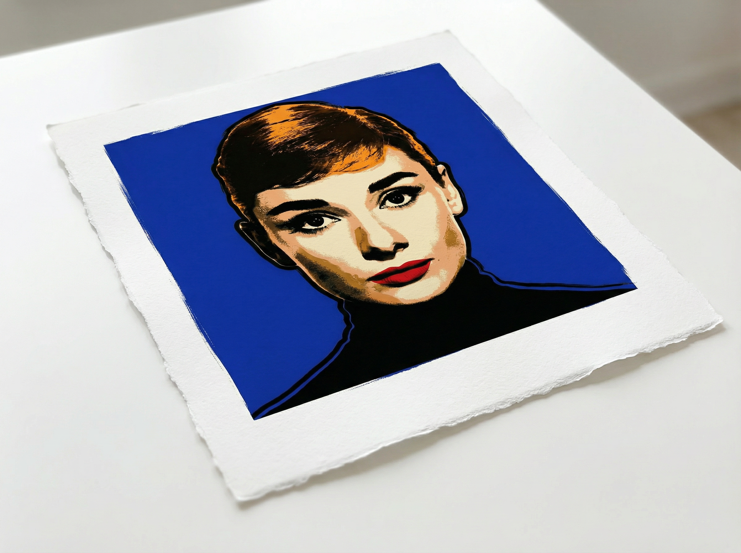 POP ART, audrey_blue_mockup1_loose - POP GO THE ICONS ,AFFORDABLE  POP ART