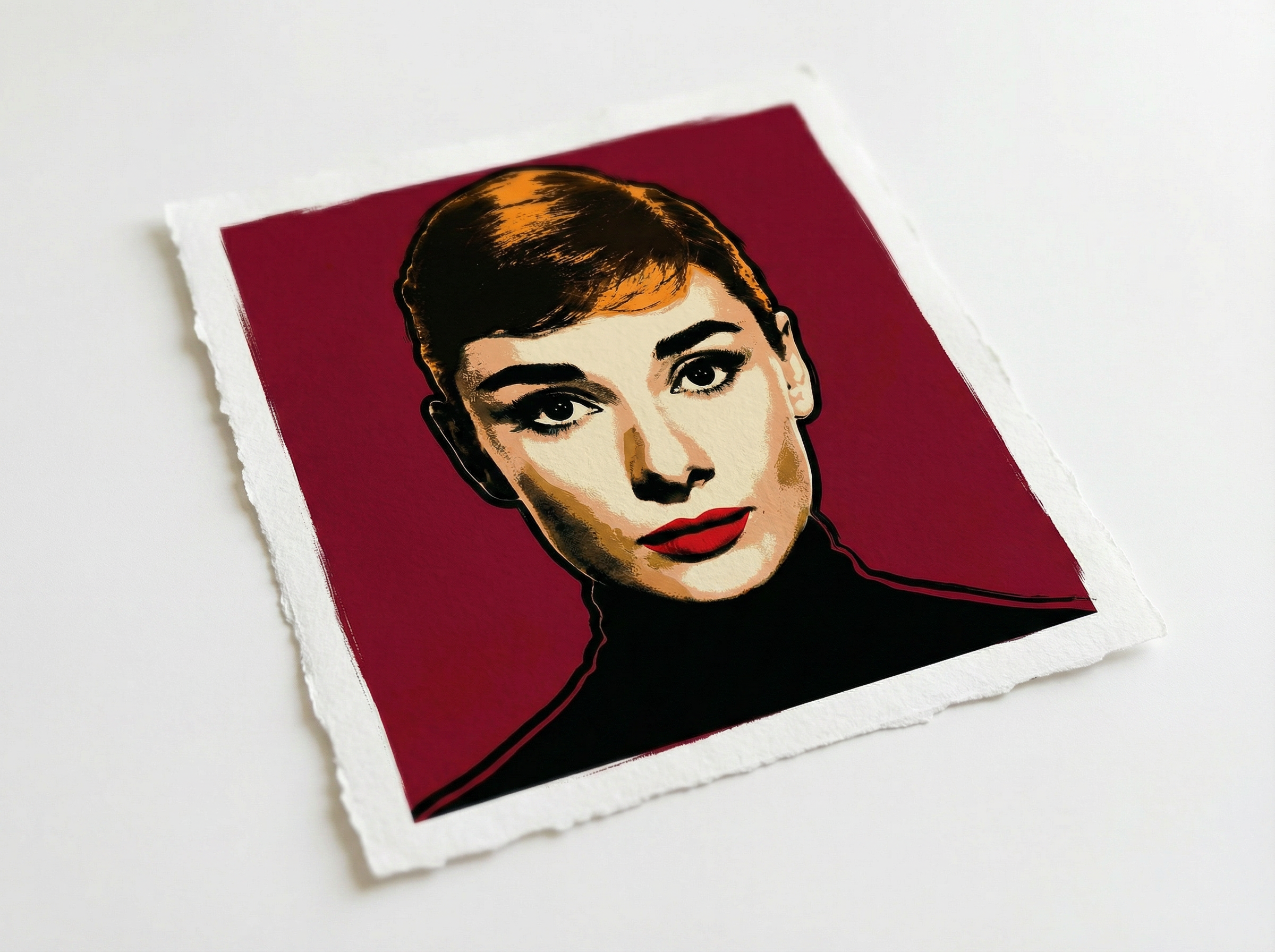 POP ART, audrey_red_mockup1_loose - POP GO THE ICONS ,AFFORDABLE  POP ART