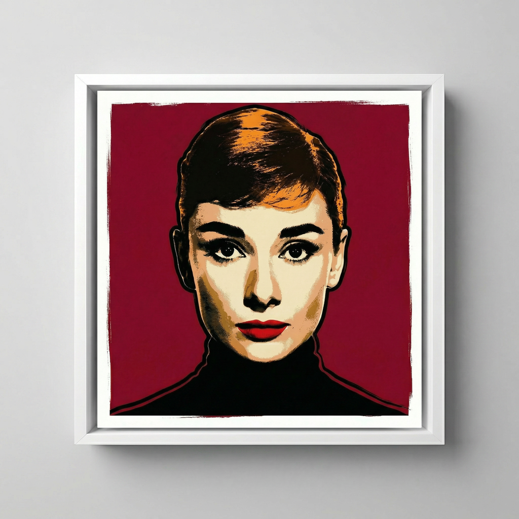 POP ART, audrey_red_mockup3_fronton - POP GO THE ICONS ,AFFORDABLE  POP ART