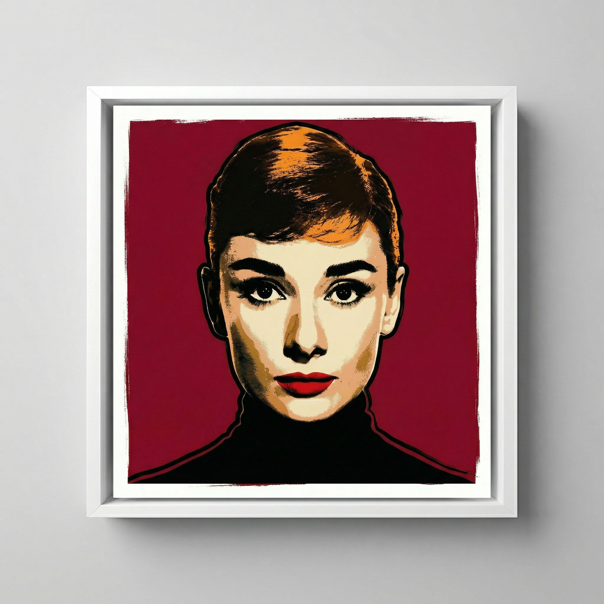 POP ART, audrey_red_mockup3_fronton - POP GO THE ICONS ,AFFORDABLE  POP ART