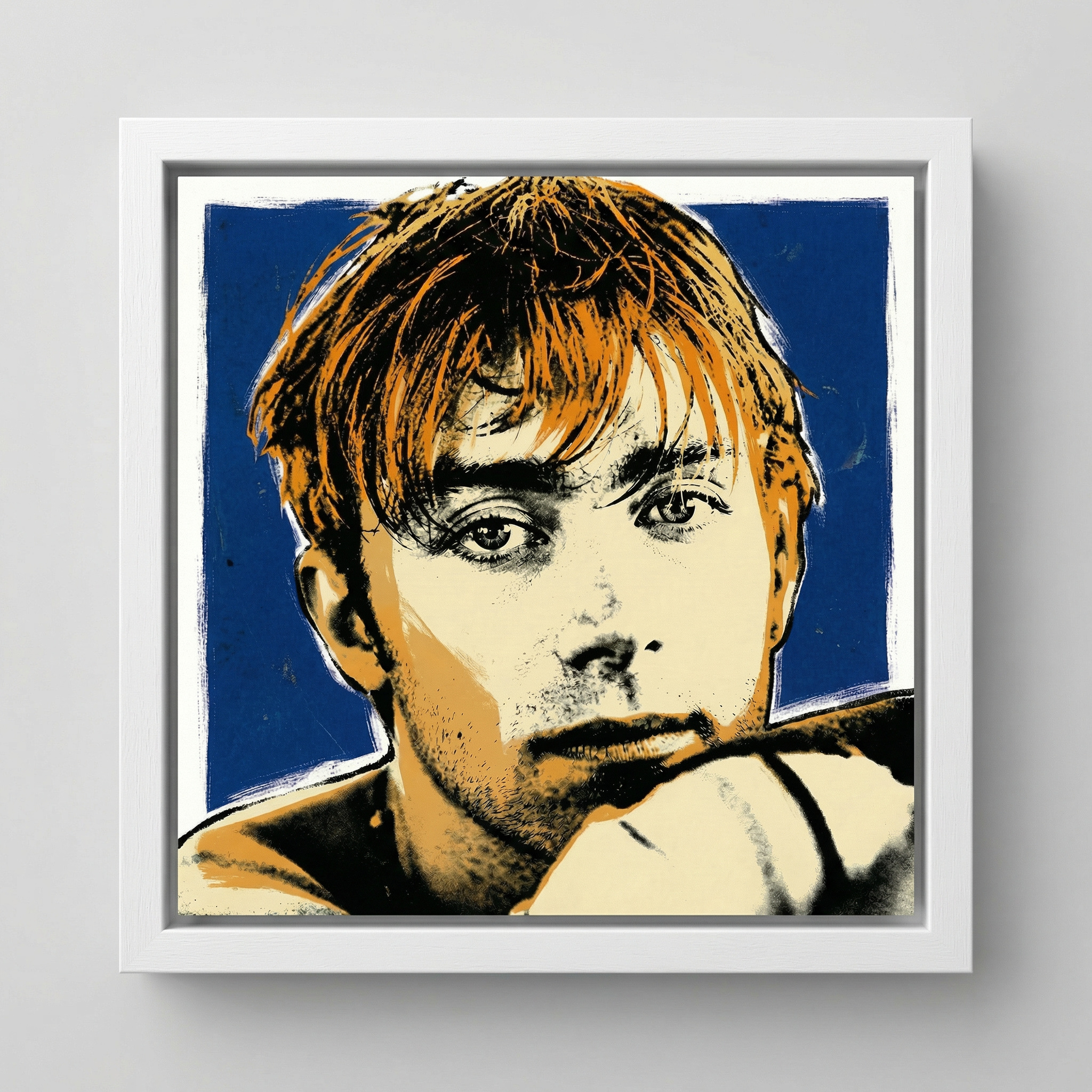 mod art, pop art, music art, DAMON ALBARN 1995 (BLUR): Fine Art Quality Pop Art Square Print. Limited Edition Series of 60 - POP GO THE ICONS