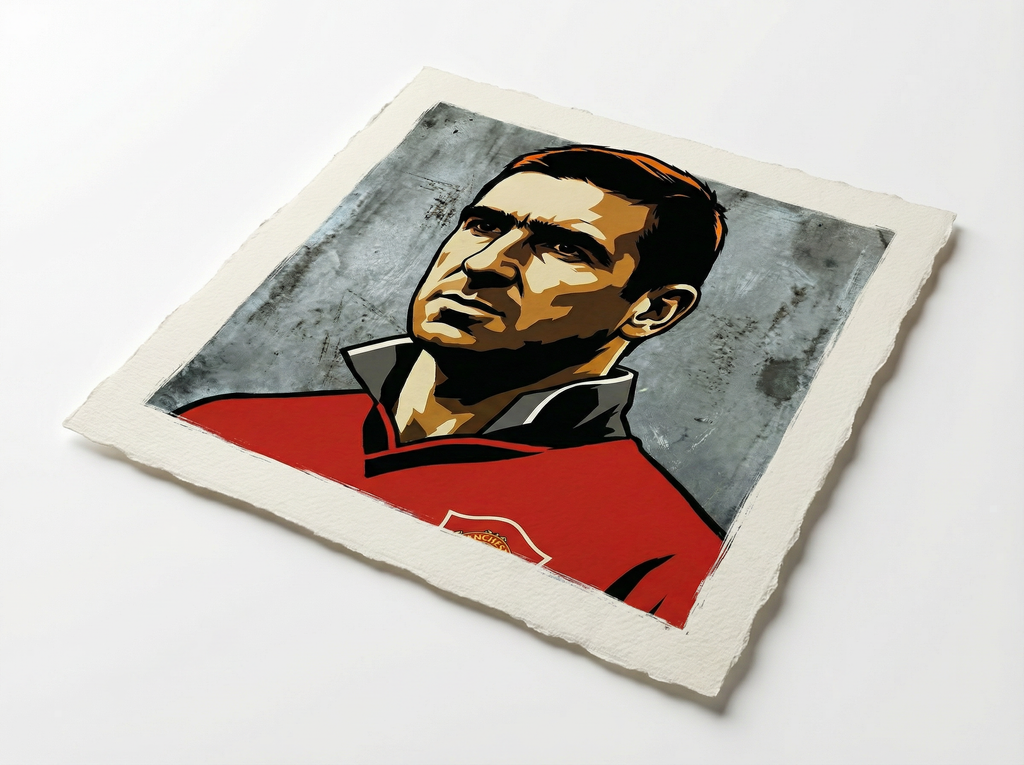 mod art, pop art, music art, CANTONA: Fine Art Quality Pop Art Square Print. Limited Edition Series of 60 - POP GO THE ICONS