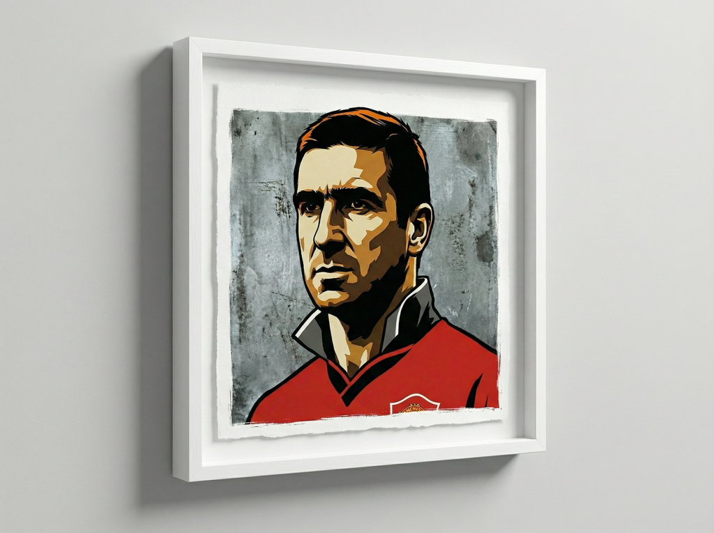 mod art, pop art, music art, CANTONA: Fine Art Quality Pop Art Square Print. Limited Edition Series of 60 - POP GO THE ICONS
