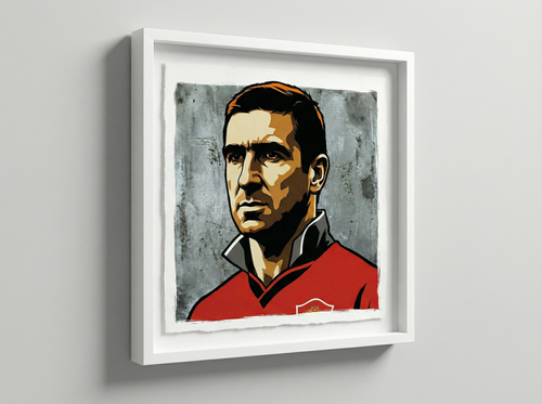 mod art, pop art, music art, CANTONA: Fine Art Quality Pop Art Square Print. Limited Edition Series of 60 - POP GO THE ICONS