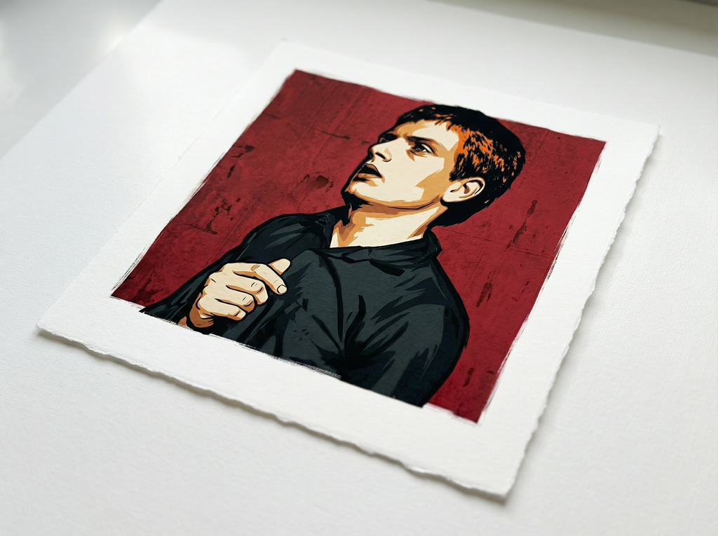mod art, pop art, music art, IAN CURTIS (JOY DIVISION): Fine Art Quality Pop Art Square Print. Limited Edition Series of 60 - POP GO THE ICONS