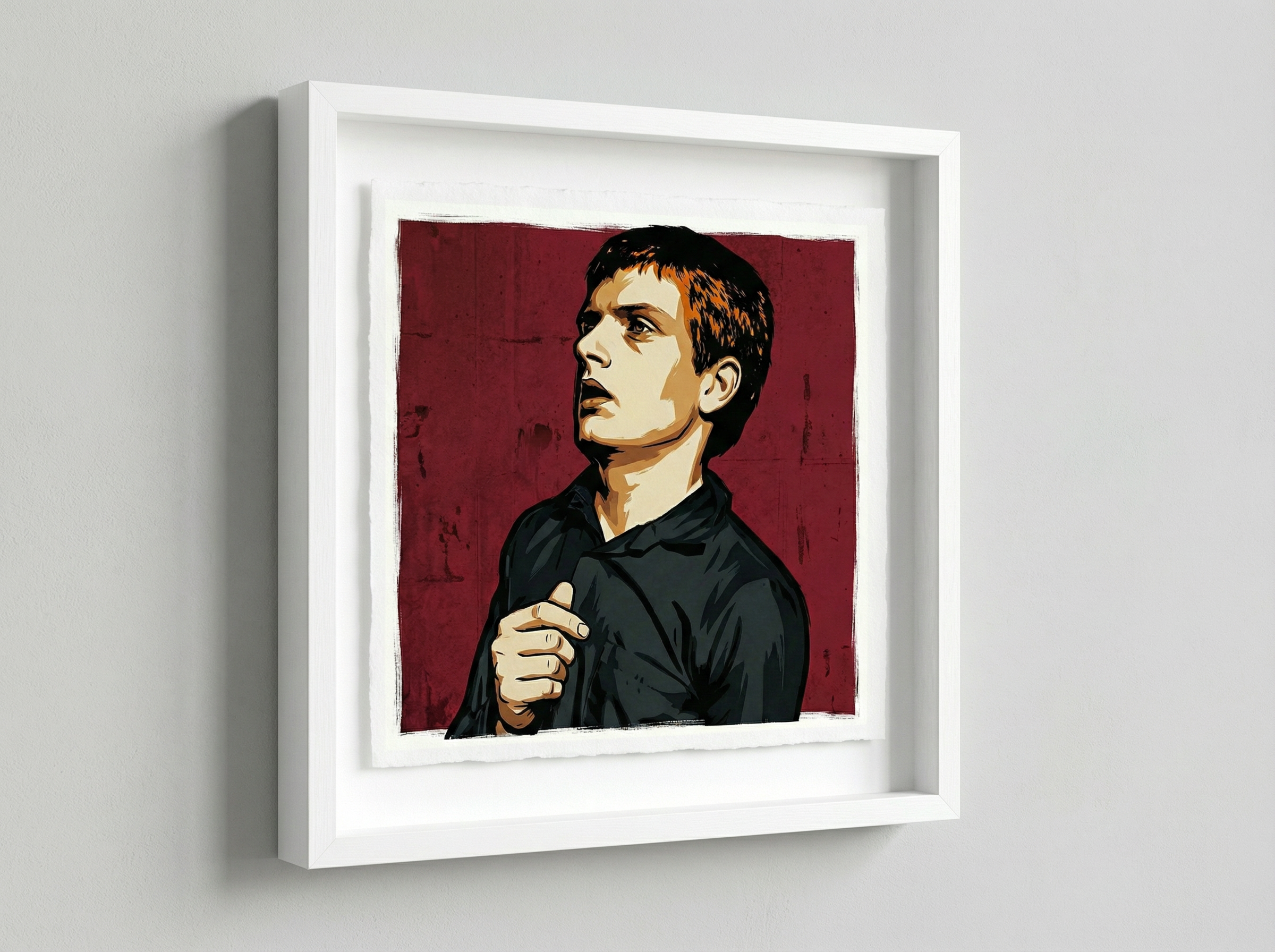 mod art, pop art, music art, IAN CURTIS (JOY DIVISION): Fine Art Quality Pop Art Square Print. Limited Edition Series of 60 - POP GO THE ICONS