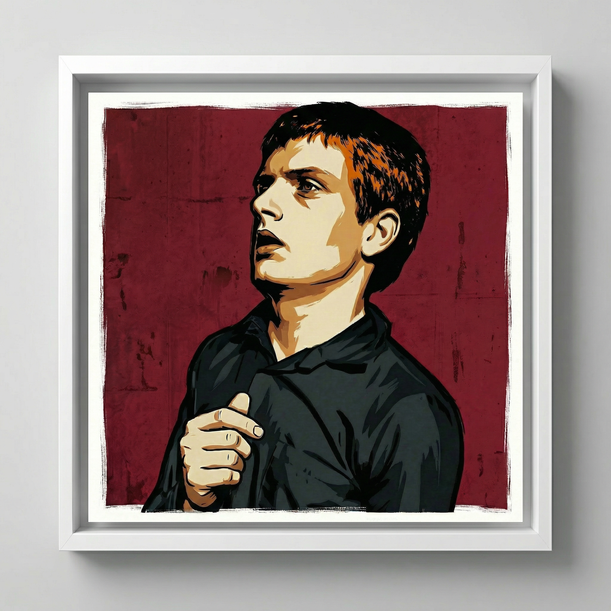 mod art, pop art, music art, IAN CURTIS (JOY DIVISION): Fine Art Quality Pop Art Square Print. Limited Edition Series of 60 - POP GO THE ICONS
