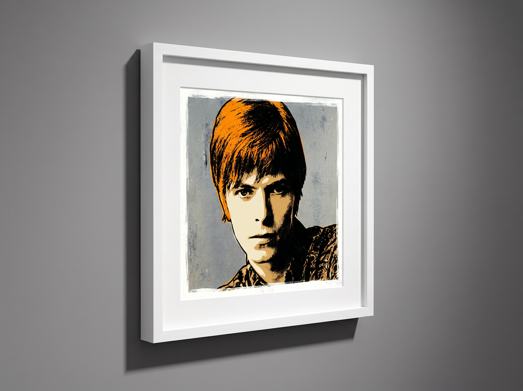 mod art, pop art, music art, DAVID BOWIE (1967) Fine Art Quality Pop Art Square Print. Limited Edition Series of 60 - POP GO THE ICONS