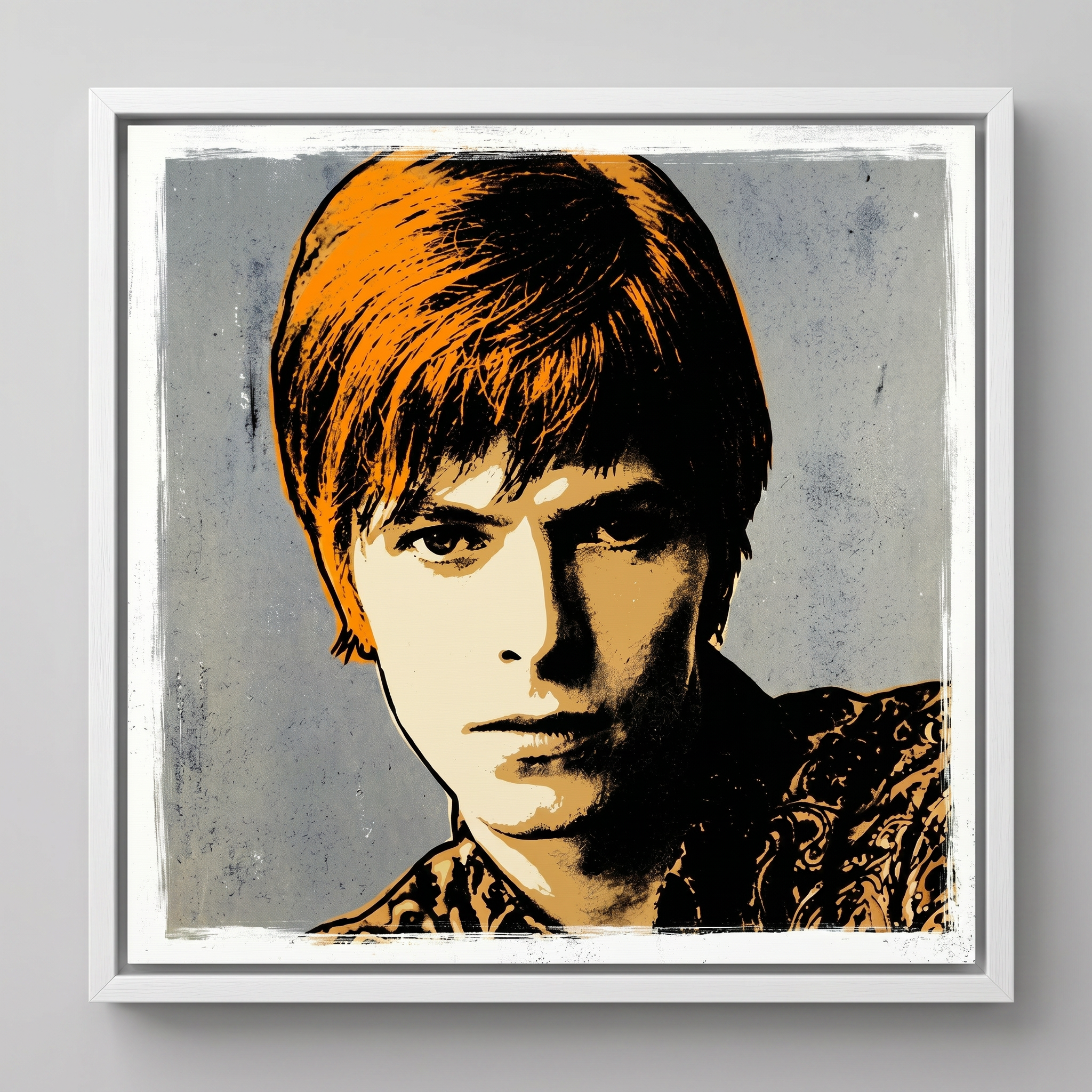 mod art, pop art, music art, DAVID BOWIE (1967) Fine Art Quality Pop Art Square Print. Limited Edition Series of 60 - POP GO THE ICONS