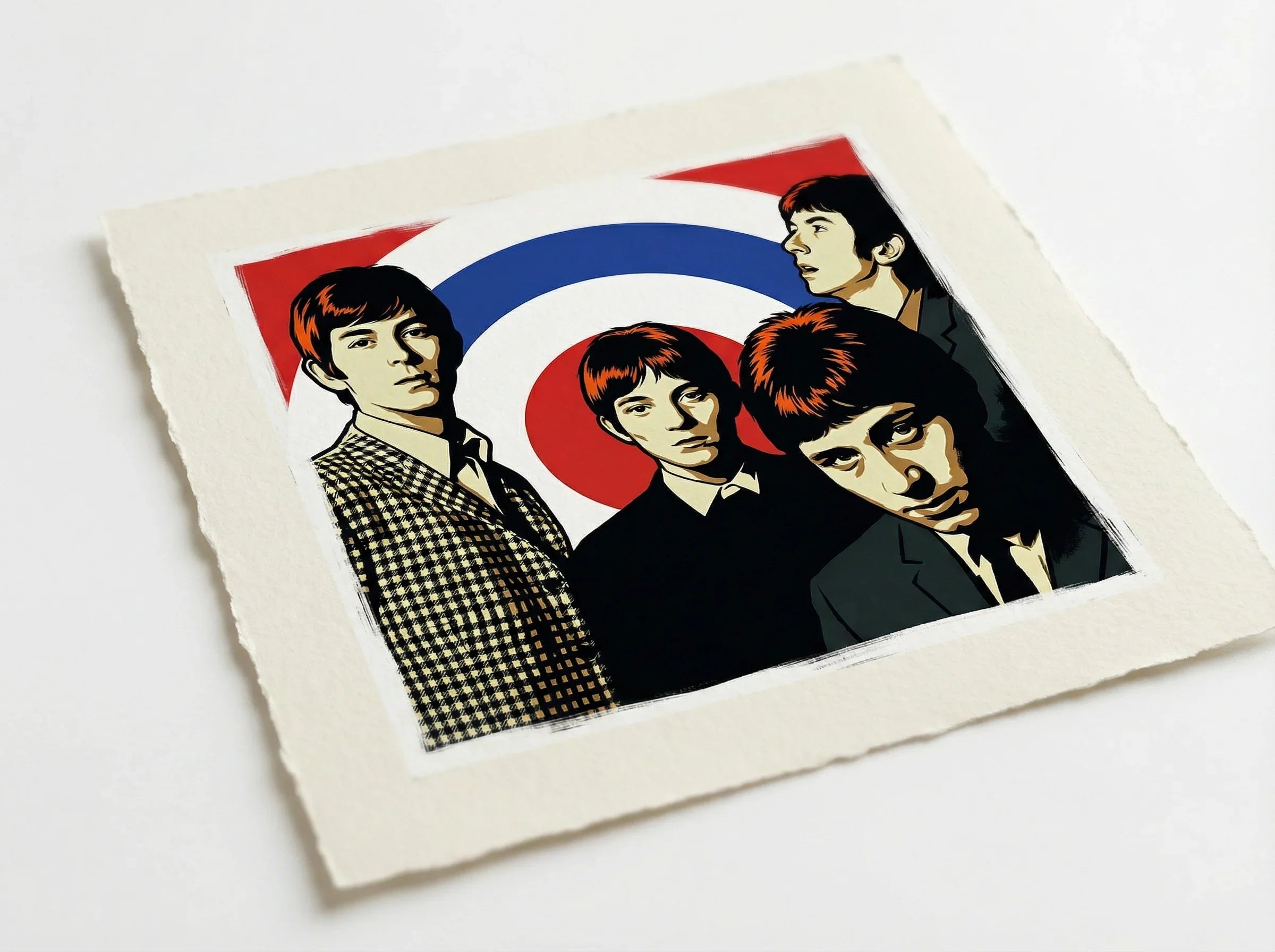 mod art, pop art, music art, SMALL FACES (MODS): Fine Art Quality Pop Art Square Print. Limited Edition Series of 60 - POP GO THE ICONS