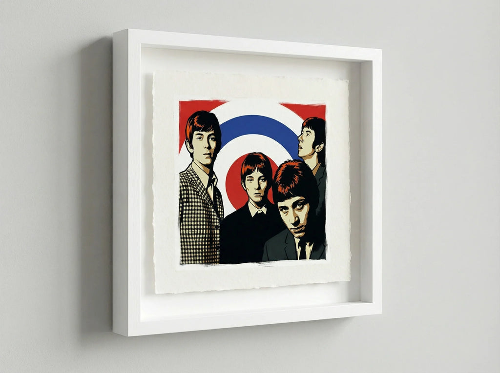 mod art, pop art, music art, SMALL FACES (MODS): Fine Art Quality Pop Art Square Print. Limited Edition Series of 60 - POP GO THE ICONS