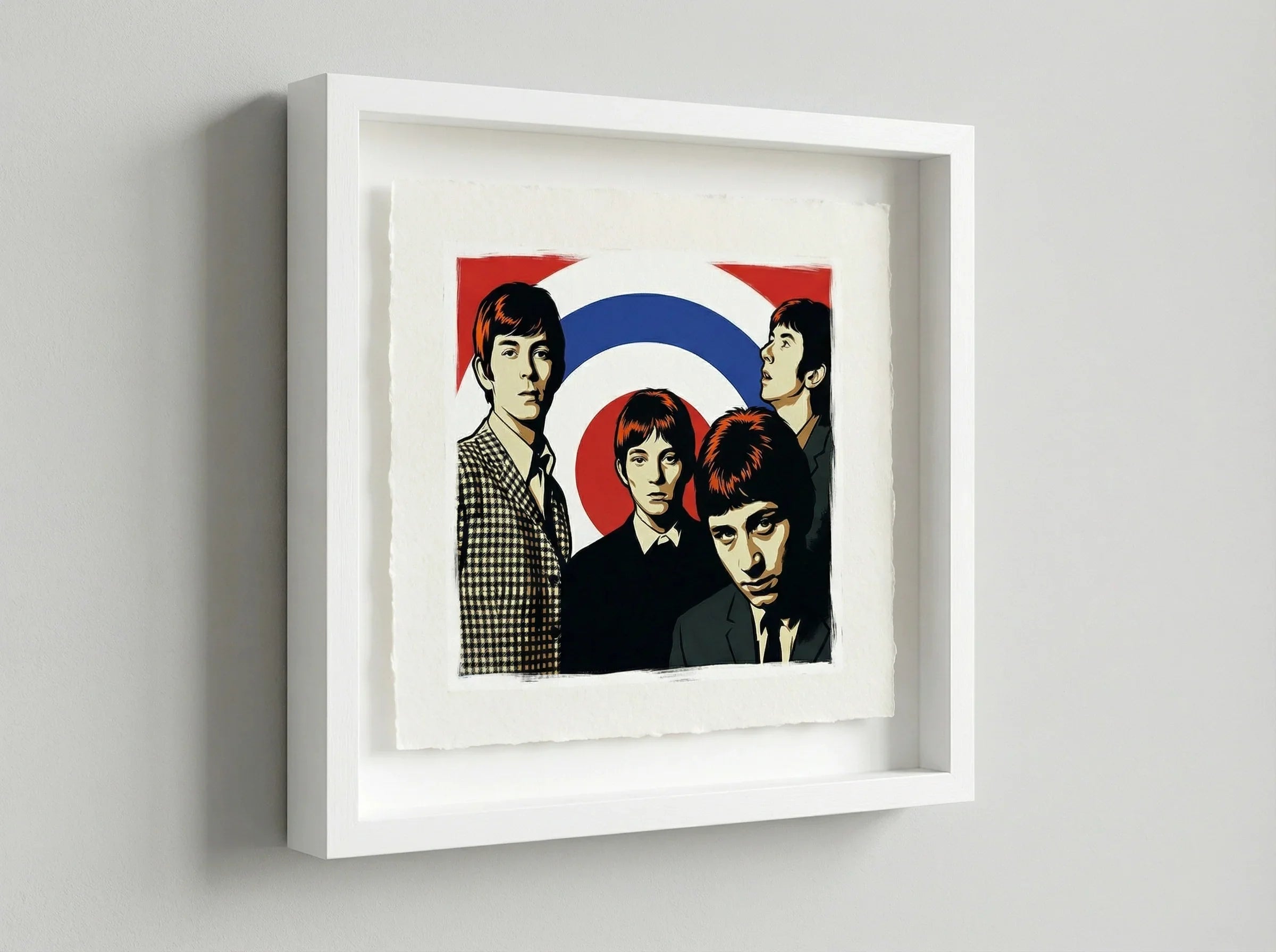 mod art, pop art, music art, SMALL FACES (MODS): Fine Art Quality Pop Art Square Print. Limited Edition Series of 60 - POP GO THE ICONS