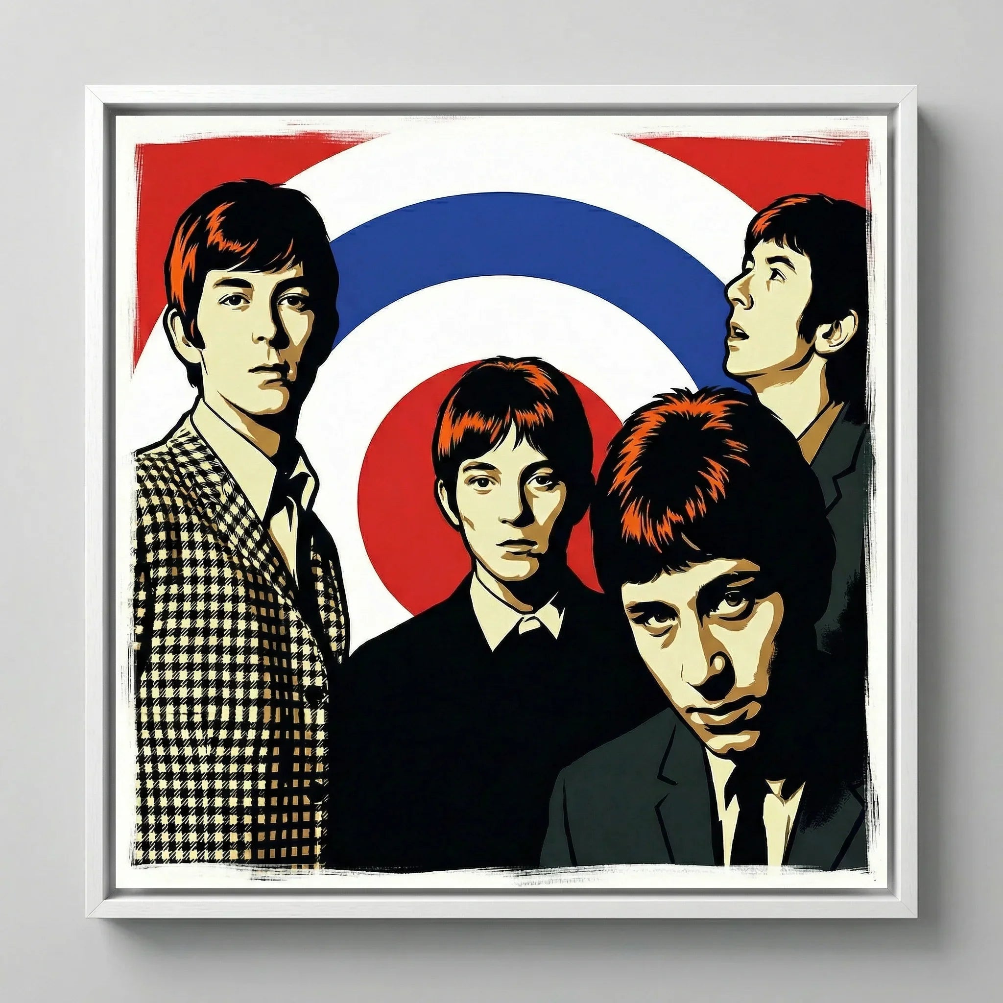 mod art, pop art, music art, SMALL FACES (MODS): Fine Art Quality Pop Art Square Print. Limited Edition Series of 60 - POP GO THE ICONS