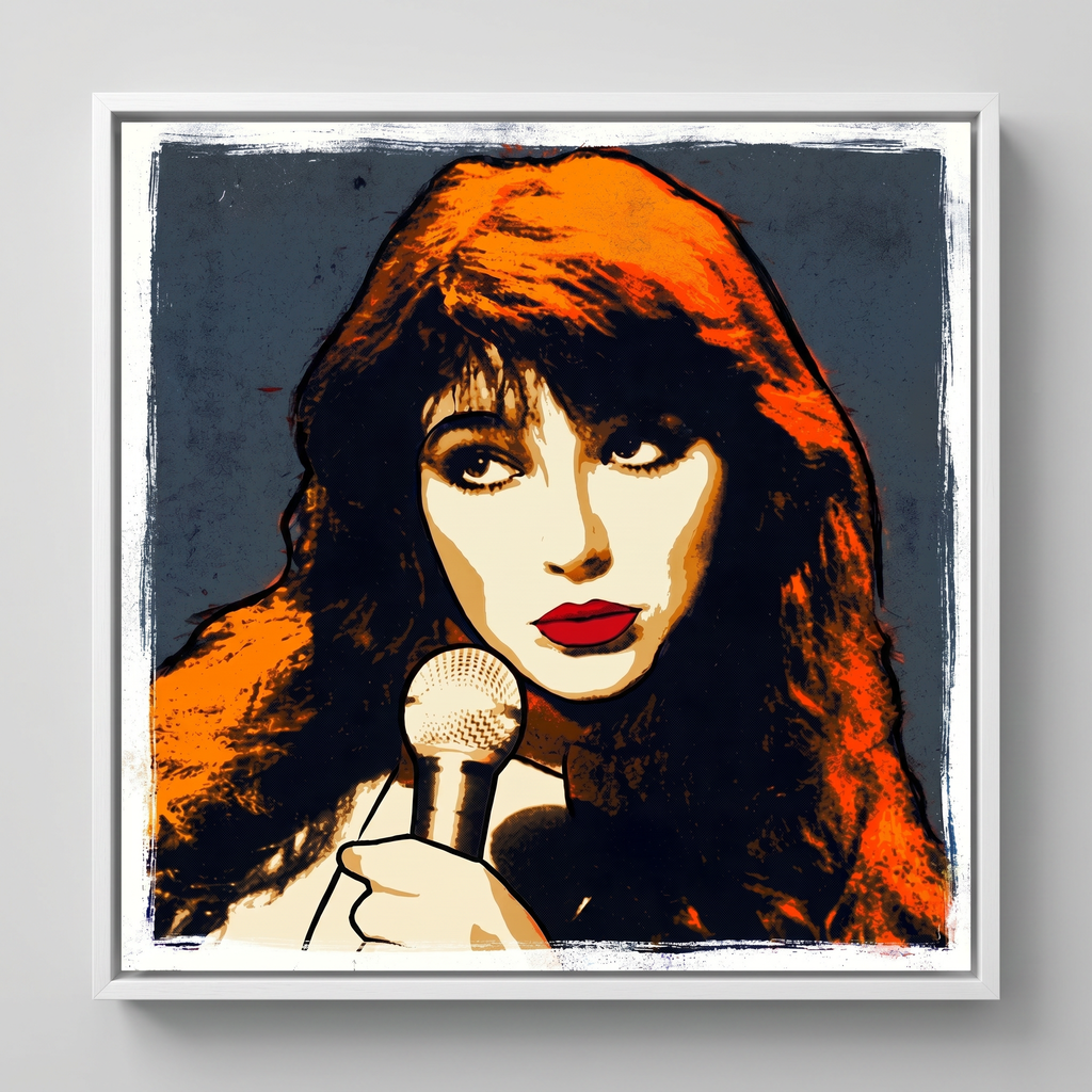 mod art, pop art, music art, KATE BUSH: Fine Art Quality Pop Art Square Print. Limited Edition Series of 60 - POP GO THE ICONS