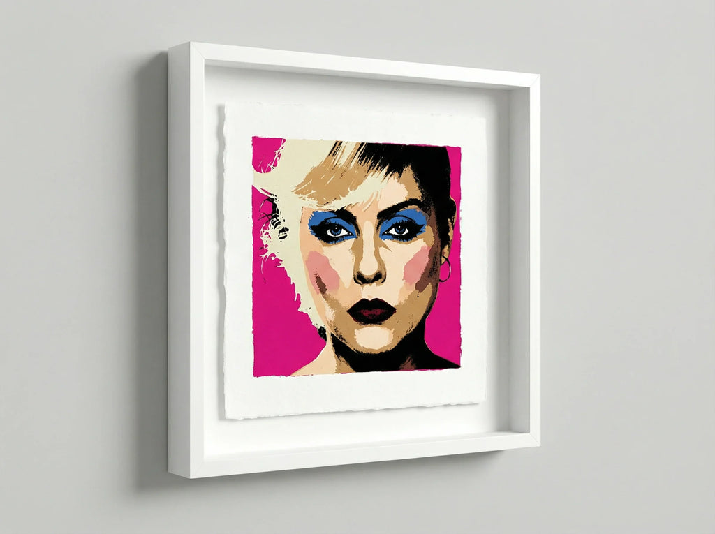 POP ART, pink_mockup2_angled_frame - POP GO THE ICONS ,AFFORDABLE  POP ART