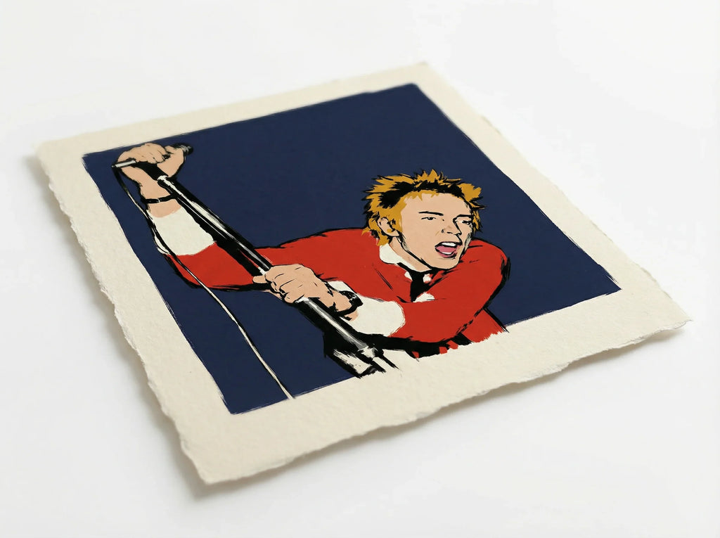 mod art, pop art, music art, JOHNNY ROTTEN: Fine Art Quality Pop Art Square Print. Limited Edition Series of 60 - POP GO THE ICONS