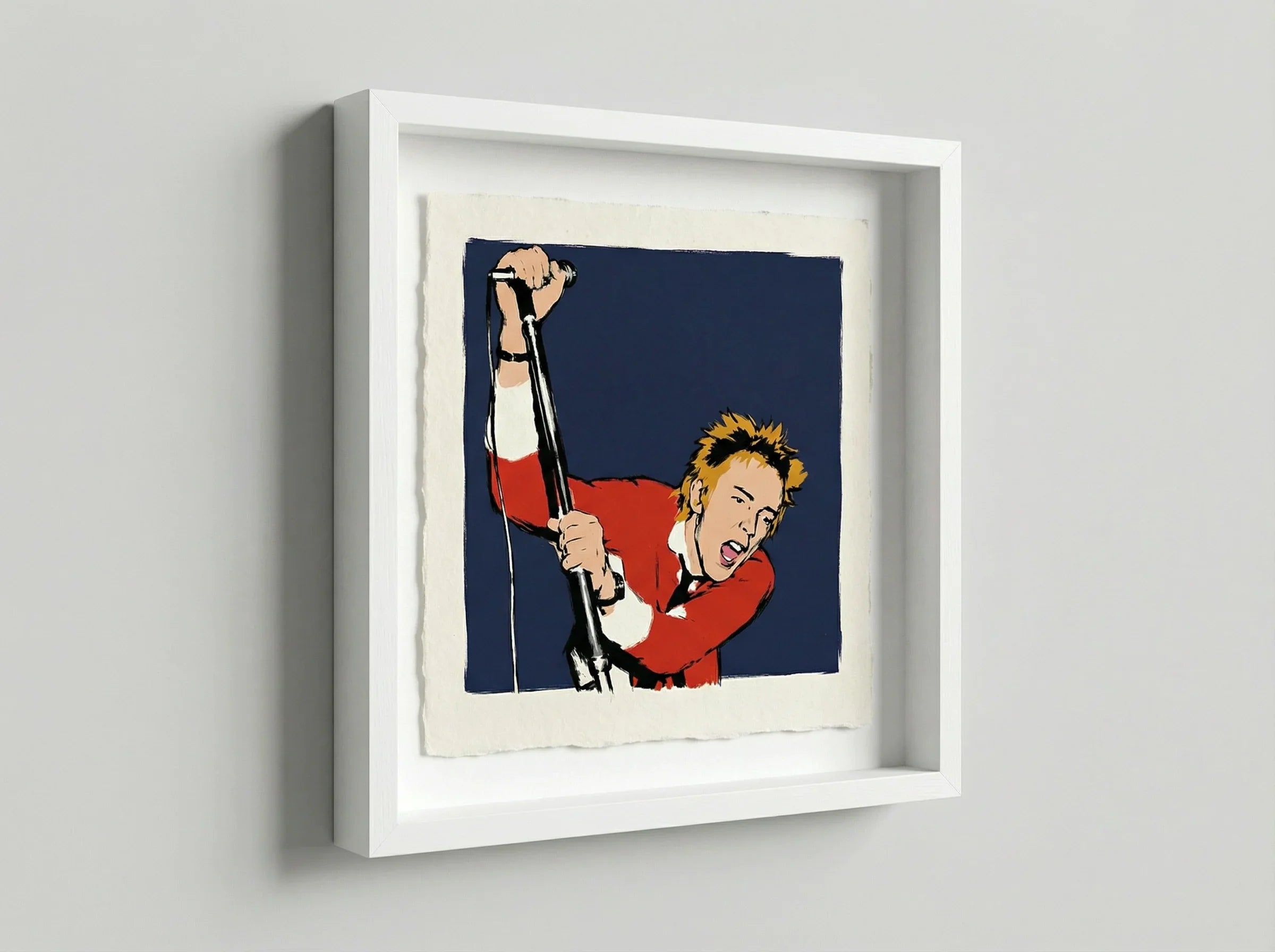 mod art, pop art, music art, JOHNNY ROTTEN: Fine Art Quality Pop Art Square Print. Limited Edition Series of 60 - POP GO THE ICONS