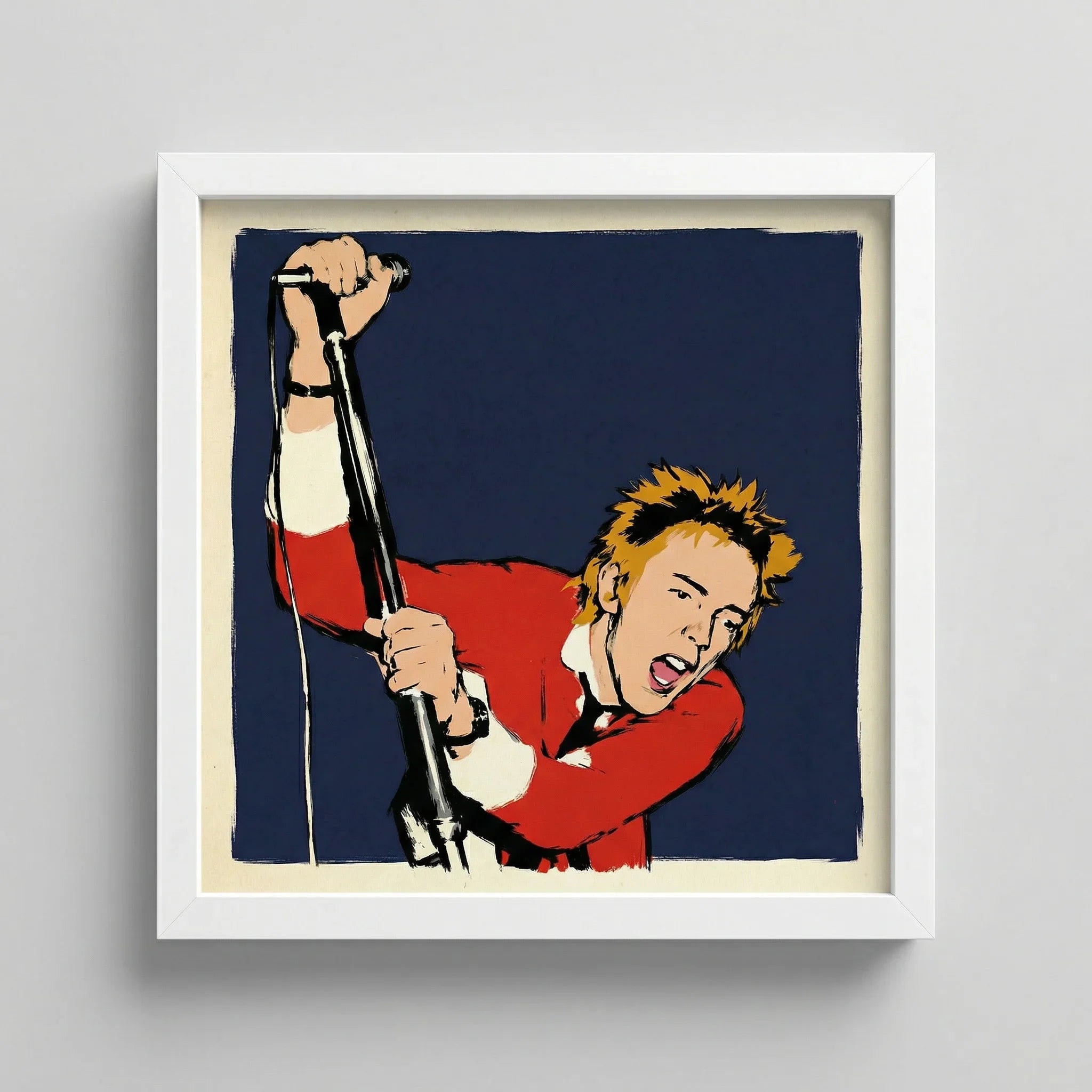 mod art, pop art, music art, JOHNNY ROTTEN: Fine Art Quality Pop Art Square Print. Limited Edition Series of 60 - POP GO THE ICONS