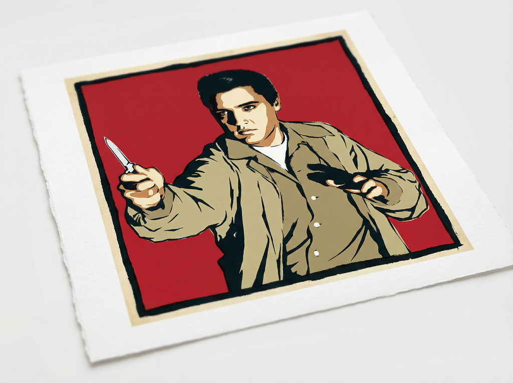 mod art, pop art, music art, ELVIS: Fine Art Quality Pop Art Square Print. Limited Edition Series of 60 - POP GO THE ICONS