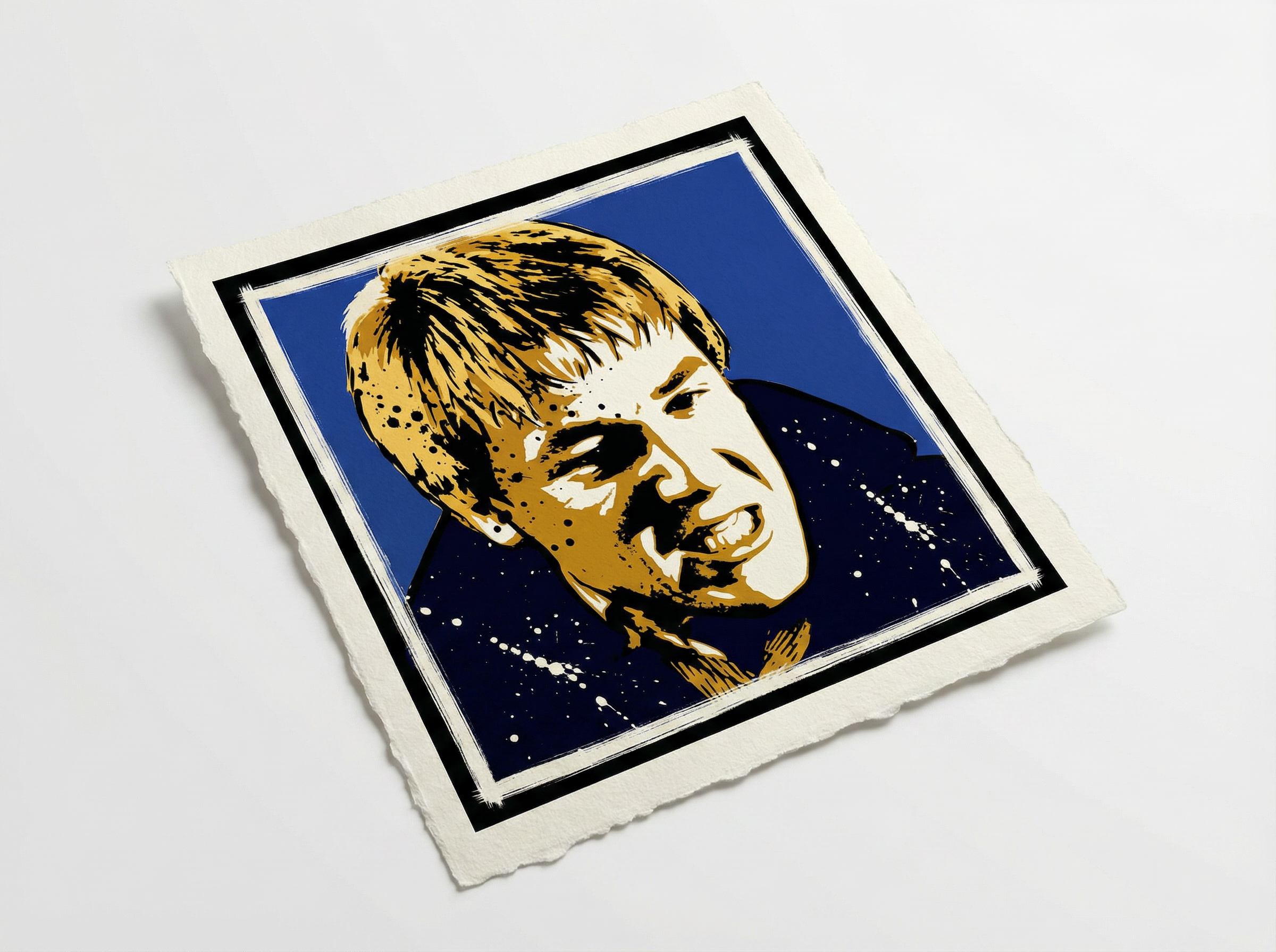 mod art, pop art, music art, CARLIN 4737: Fine Art Quality Pop ArtsSquare Print. Limited Edition Series of 60 - POP GO THE ICONS