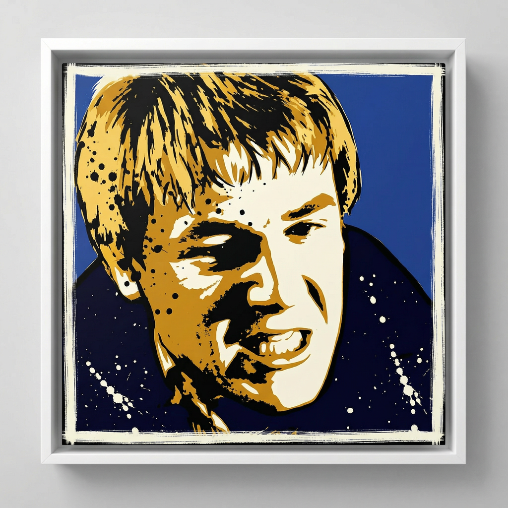 mod art, pop art, music art, CARLIN 4737: Fine Art Quality Pop ArtsSquare Print. Limited Edition Series of 60 - POP GO THE ICONS