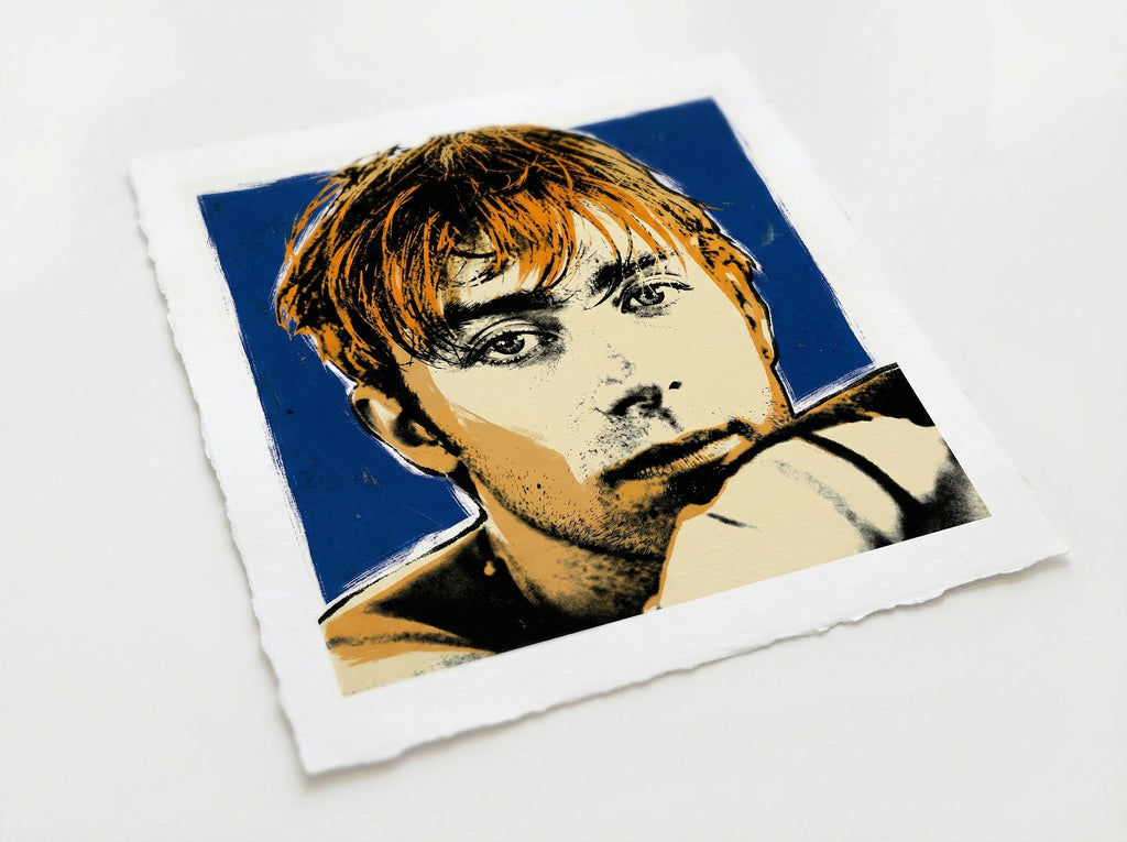 mod art, pop art, music art, DAMON ALBARN 1995 (BLUR): Fine Art Quality Pop Art Square Print. Limited Edition Series of 60 - POP GO THE ICONS