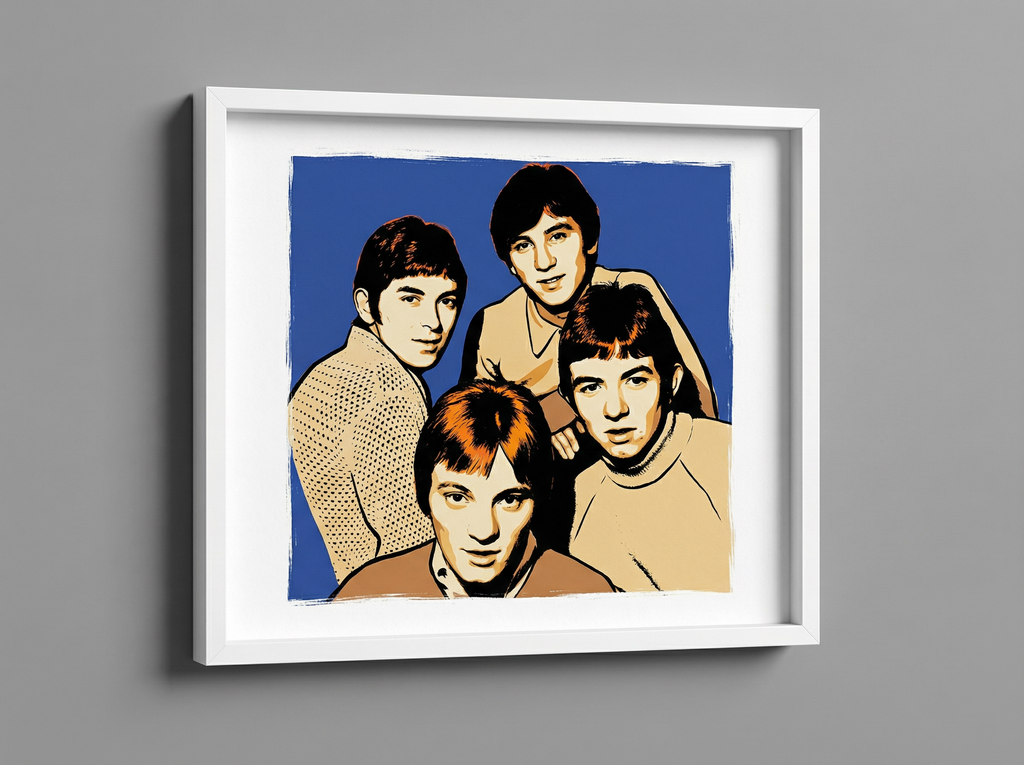 mod art, pop art, music art, SMALL FACES: Fine Art Quality Pop Art Square Print. Limited Edition Series of 60 - POP GO THE ICONS