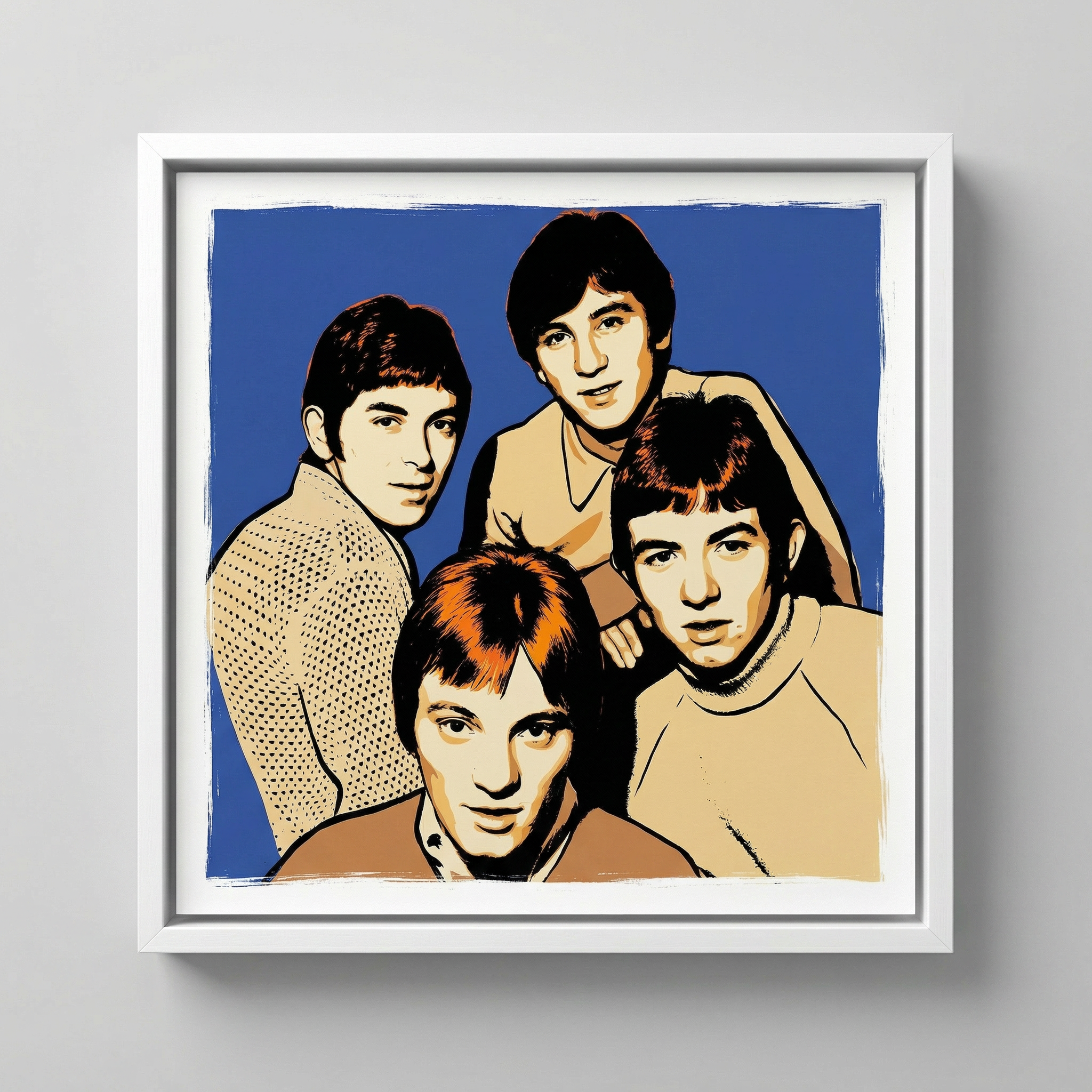 mod art, pop art, music art, SMALL FACES: Fine Art Quality Pop Art Square Print. Limited Edition Series of 60 - POP GO THE ICONS