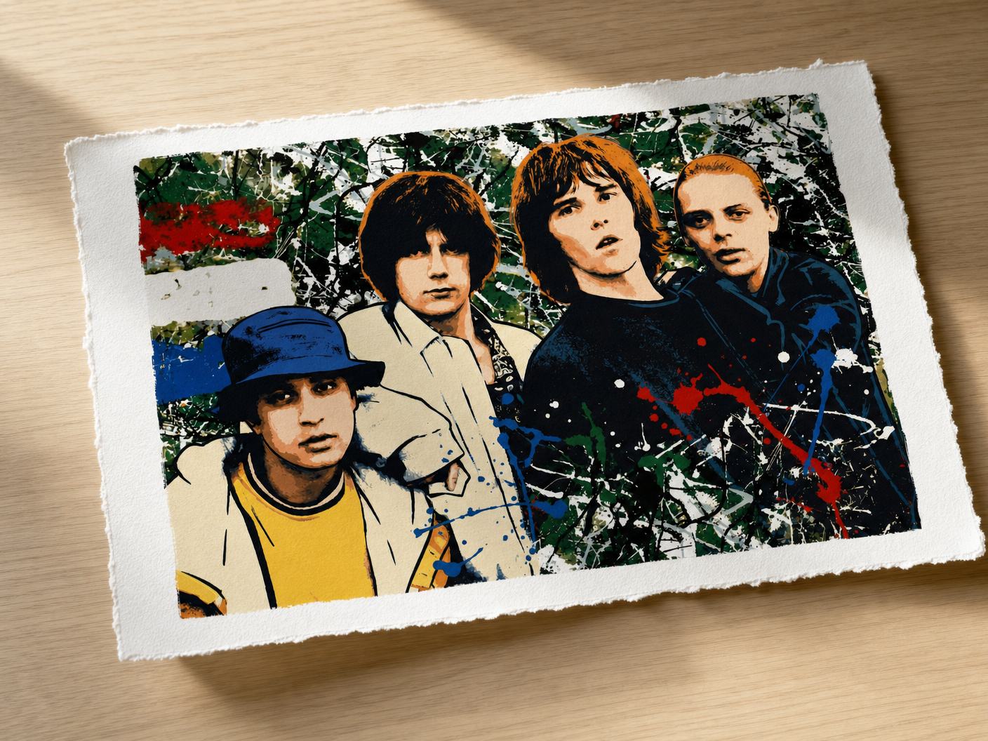 mod art, pop art, music art, FOOLS GOLD: Fine Art Quality Pop Art Landscape Print, The Stone Roses. Limited Edition Series of 60 - POP GO THE ICONS
