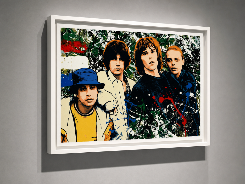 mod art, pop art, music art, FOOLS GOLD: Fine Art Quality Pop Art Landscape Print, The Stone Roses. Limited Edition Series of 60 - POP GO THE ICONS