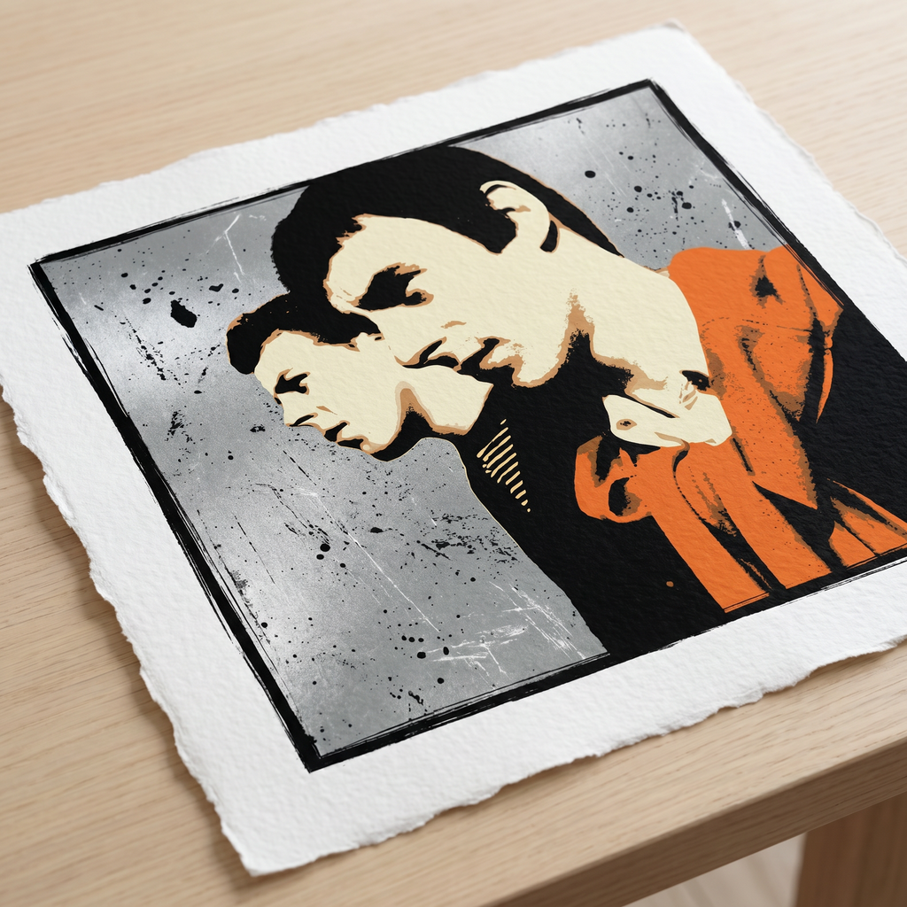 mod art, pop art, music art, PARIS MATCH (THE STYLE COUNCIL): Fine Art Quality Pop Art Square Print. Limited Edition Series of 60 - POP GO THE ICONS
