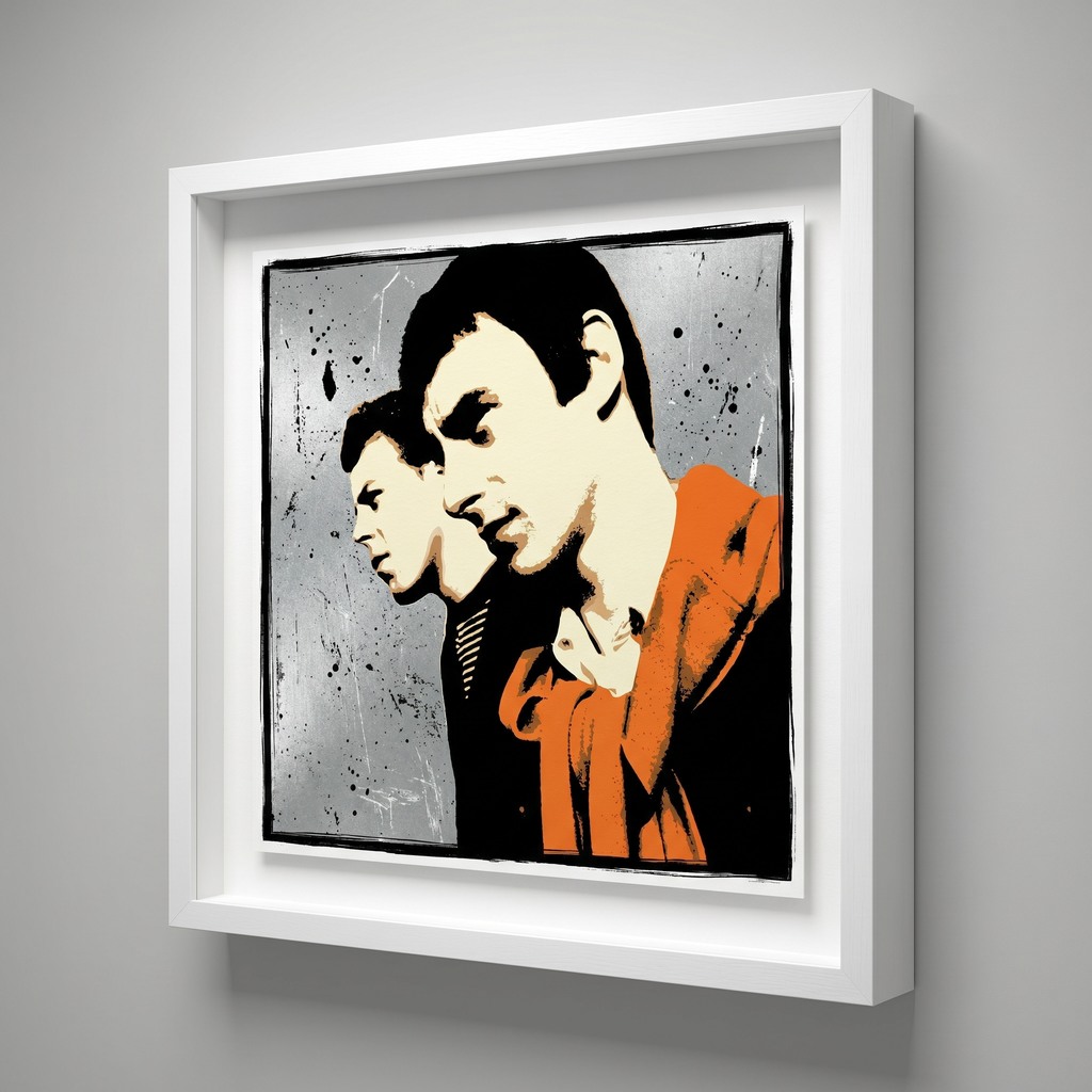 mod art, pop art, music art, PARIS MATCH (THE STYLE COUNCIL): Fine Art Quality Pop Art Square Print. Limited Edition Series of 60 - POP GO THE ICONS