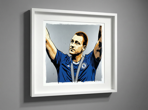 mod art, pop art, music art, CAPTAIN, LEADER, LEGEND (JOHN TERRY): Fine Art Quality Pop Art Square Print. Limited dition Series of 60 (Copy) - POP GO THE ICONS