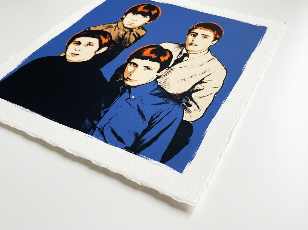 mod art, pop art, music art, THE WHO (BLUE): Fine Art Quality Pop Art Square Print. Limited Edition Series of 60 - POP GO THE ICONS