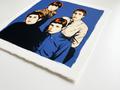 mod art, pop art, music art, THE WHO (BLUE): Fine Art Quality Pop Art Square Print. Limited Edition Series of 60 - POP GO THE ICONS