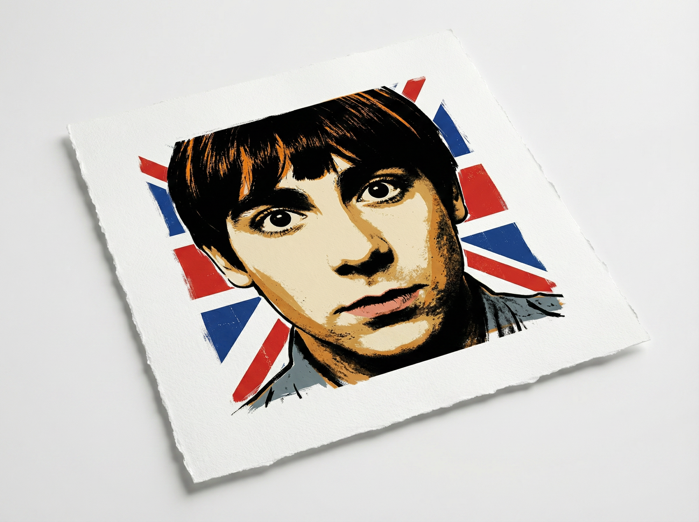 mod art, pop art, music art, KEITH MOON (UNION FLAG): Fine Art Quality Pop Art Square Print. Limited Edition Series of 60 - POP GO THE ICONS