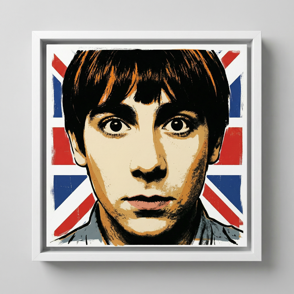 mod art, pop art, music art, KEITH MOON (UNION FLAG): Fine Art Quality Pop Art Square Print. Limited Edition Series of 60 - POP GO THE ICONS
